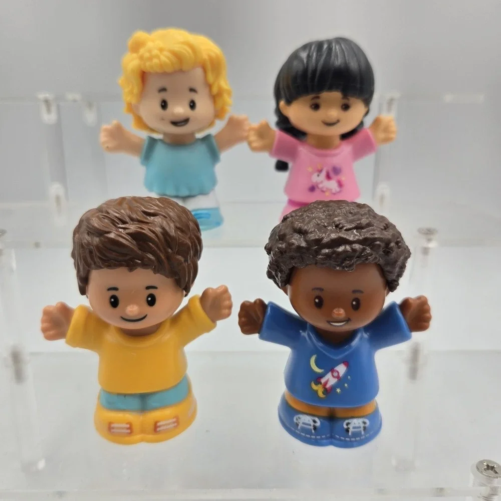 Fisher Price Little People Set Of 4 Rocket And Unicorn Bot And Girl Mixed Set